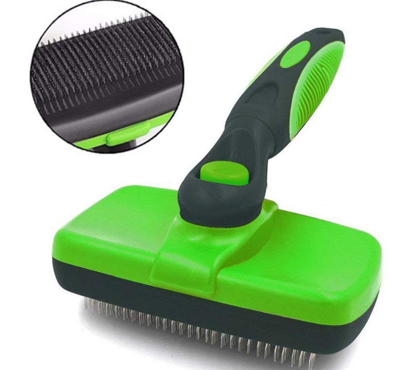 Self-Cleaning Automatic Pet Grooming Brush - Removes Loose Hair & Massages Skin