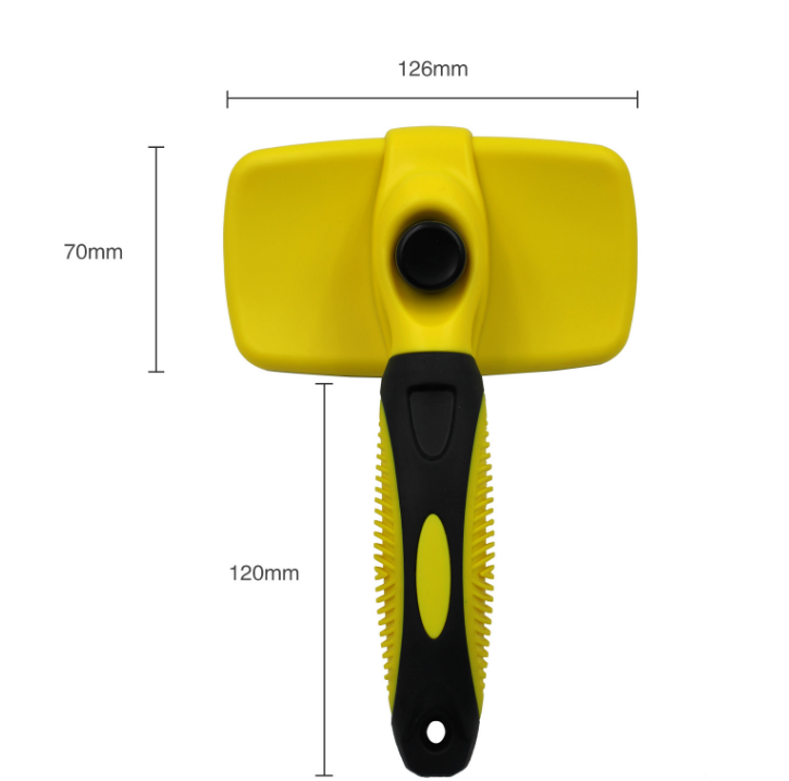 Self-Cleaning Automatic Pet Grooming Brush - Removes Loose Hair & Massages Skin