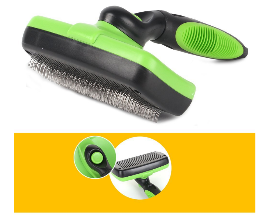 Self-Cleaning Automatic Pet Grooming Brush - Removes Loose Hair & Massages Skin