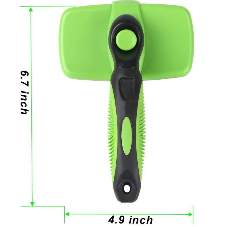 Self-Cleaning Automatic Pet Grooming Brush - Removes Loose Hair & Massages Skin